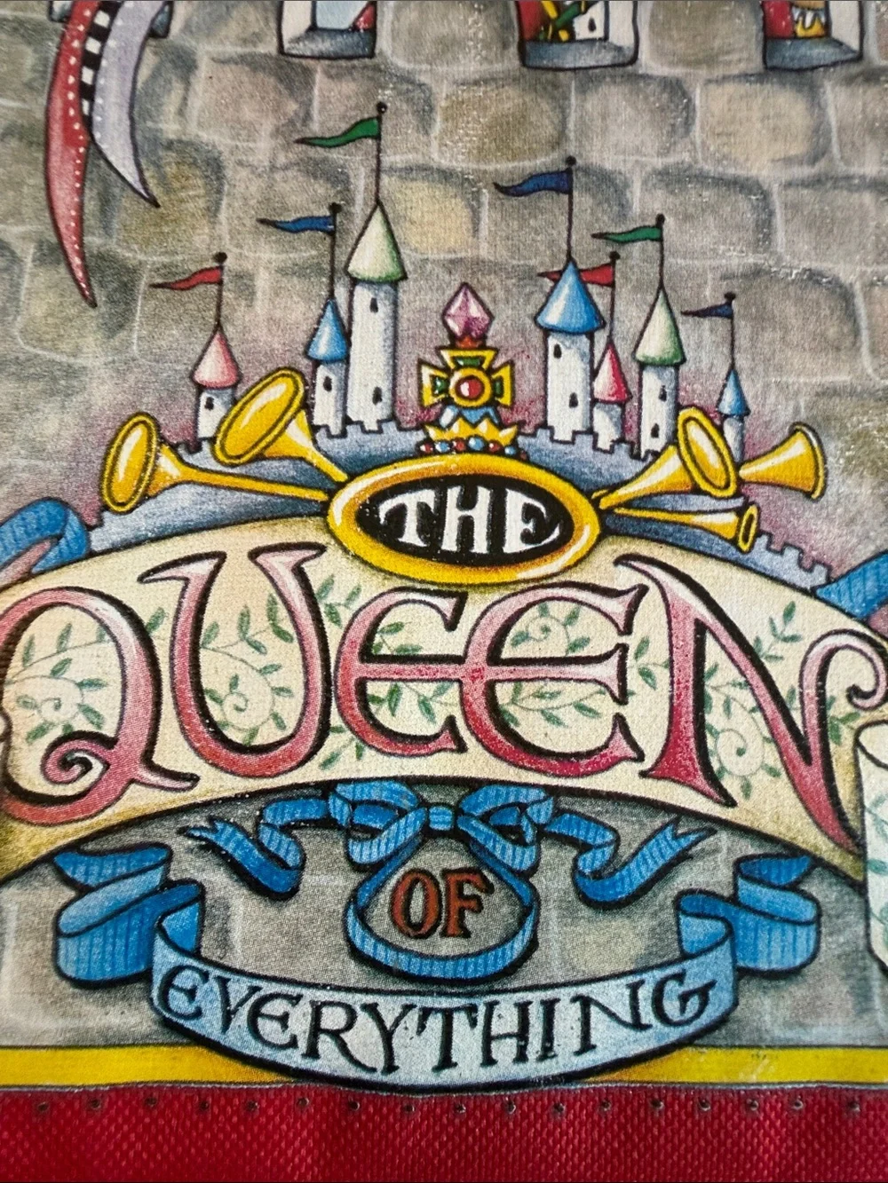NWT Mary Engelbreit Book Cover/Case/Carrier Queen Of Everything Zipped Handle